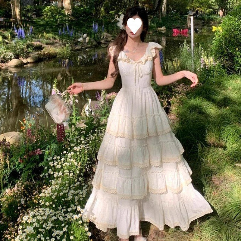 Womens Vacation Style Spaghetti Strap Dress