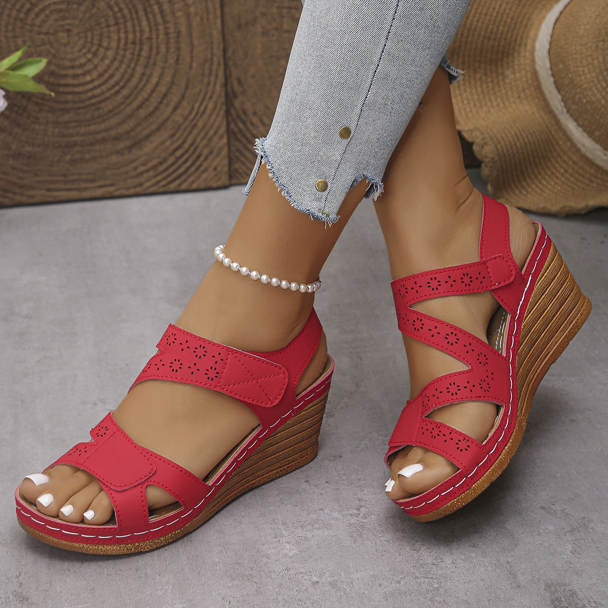 Womens Velcro Sandals