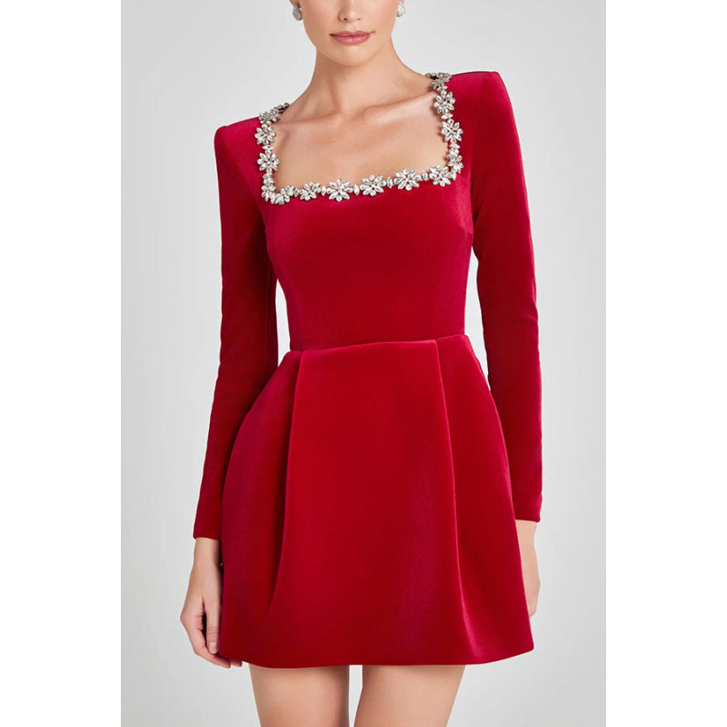 Womens Velvet Dress