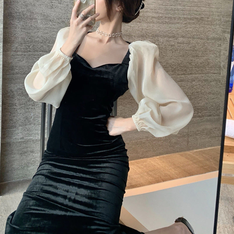 womens velvet dress