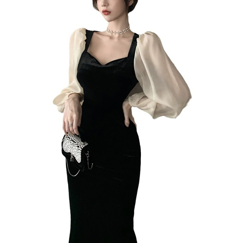 womens velvet dress