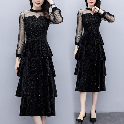 Womens Velvet Dress