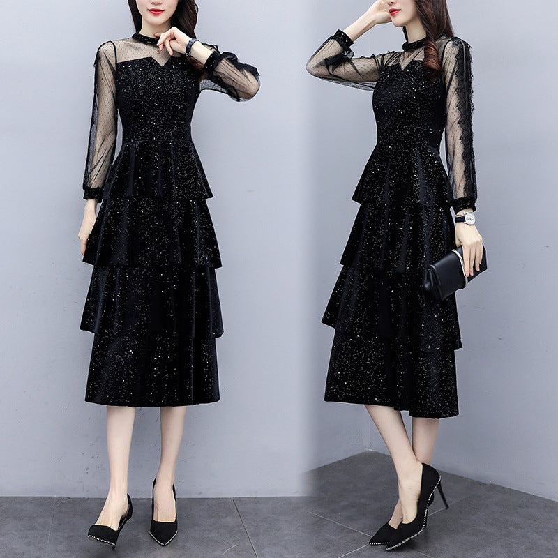 Womens Velvet Dress