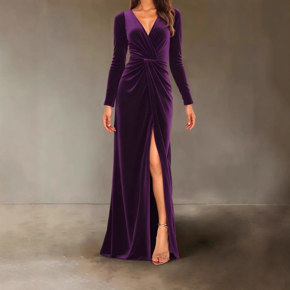 Womens Velvet Dress