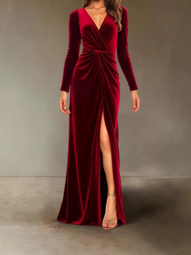 Womens Velvet Dress