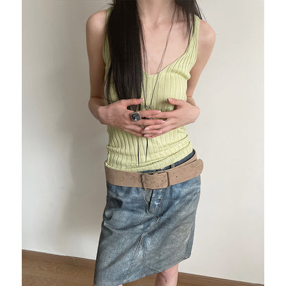 Womens Wide Leather Belt