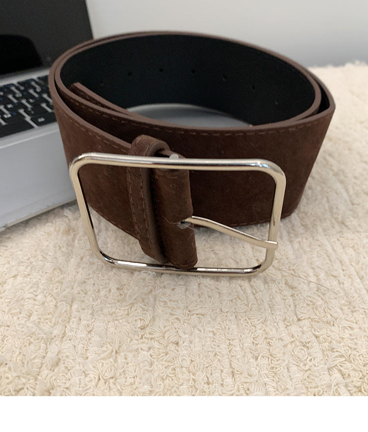Womens Wide Leather Belt