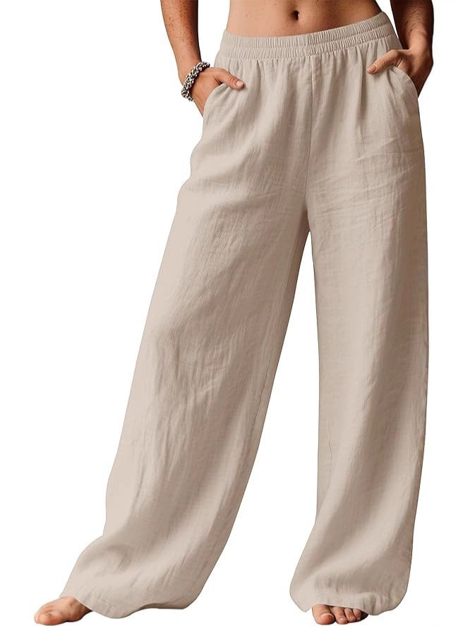Womens Wide Leg Casual Pants