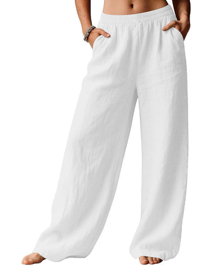Womens Wide Leg Casual Pants