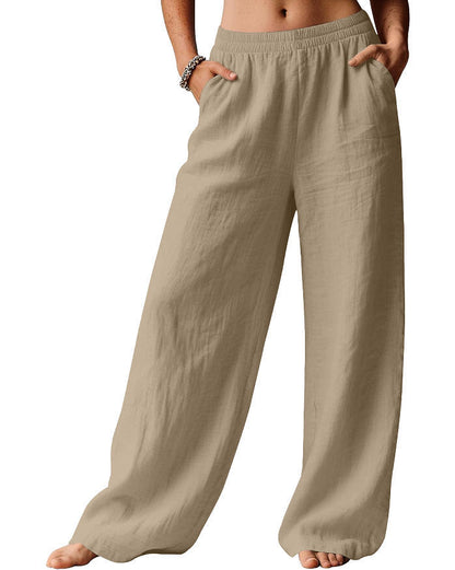 Womens Wide Leg Casual Pants