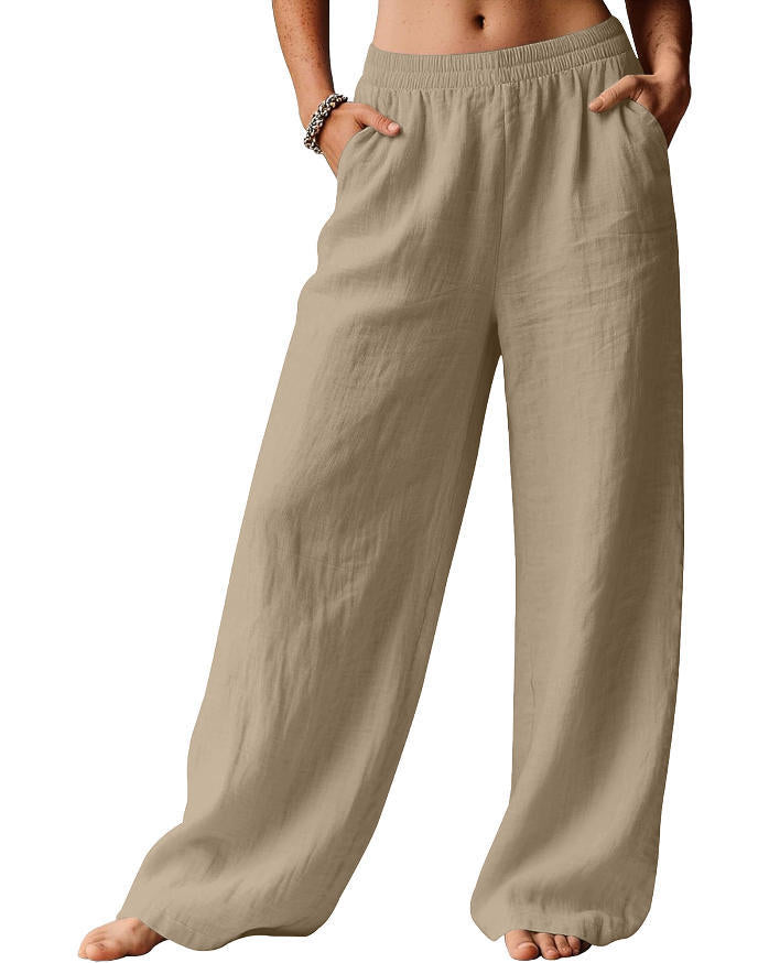 Womens Wide Leg Casual Pants