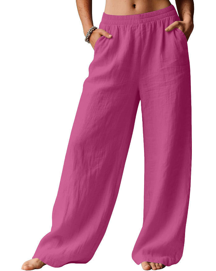 Womens Wide Leg Casual Pants