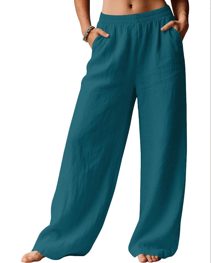 Womens Wide Leg Casual Pants