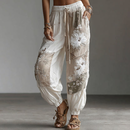 Womens Wide-Leg Casual Pants