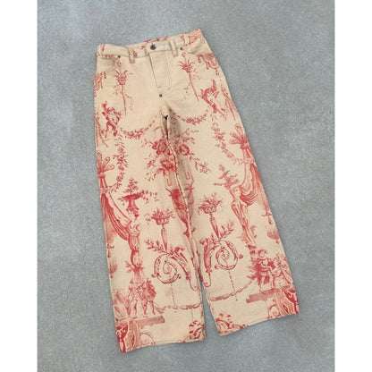 Womens Wide-Leg Casual Trousers