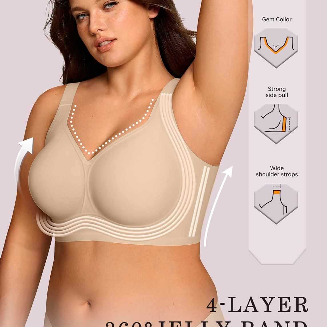 Womens Wireless Jelly Bra