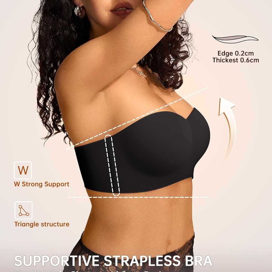 Womens Wireless Strapless Bras