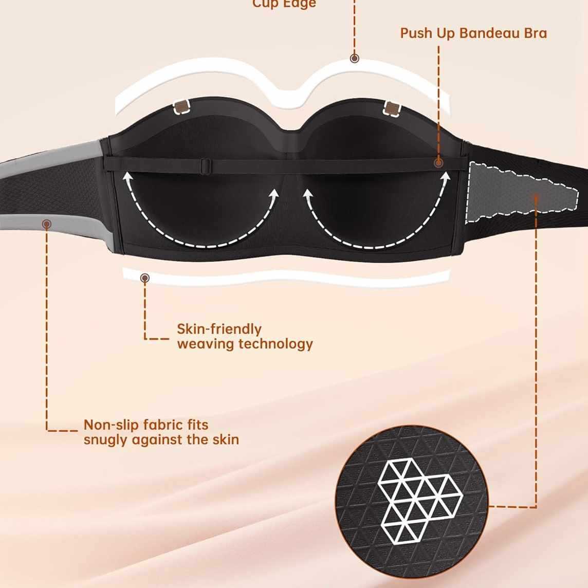 Womens Wireless Strapless Bras