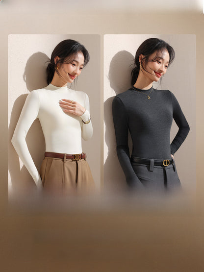 Womens Wool Blend Long Sleeve T-Shirt