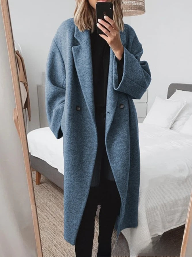 Womens Wool Blend Trench Coat