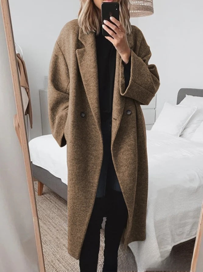 Womens Wool Blend Trench Coat