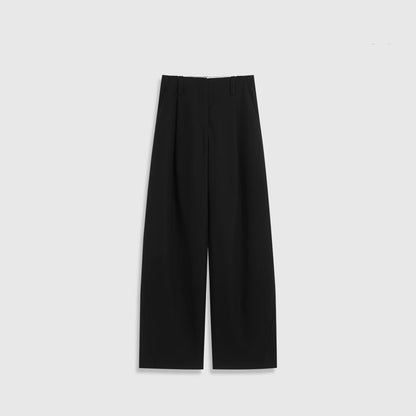 Womens Worsted Wool Wide Leg Pants