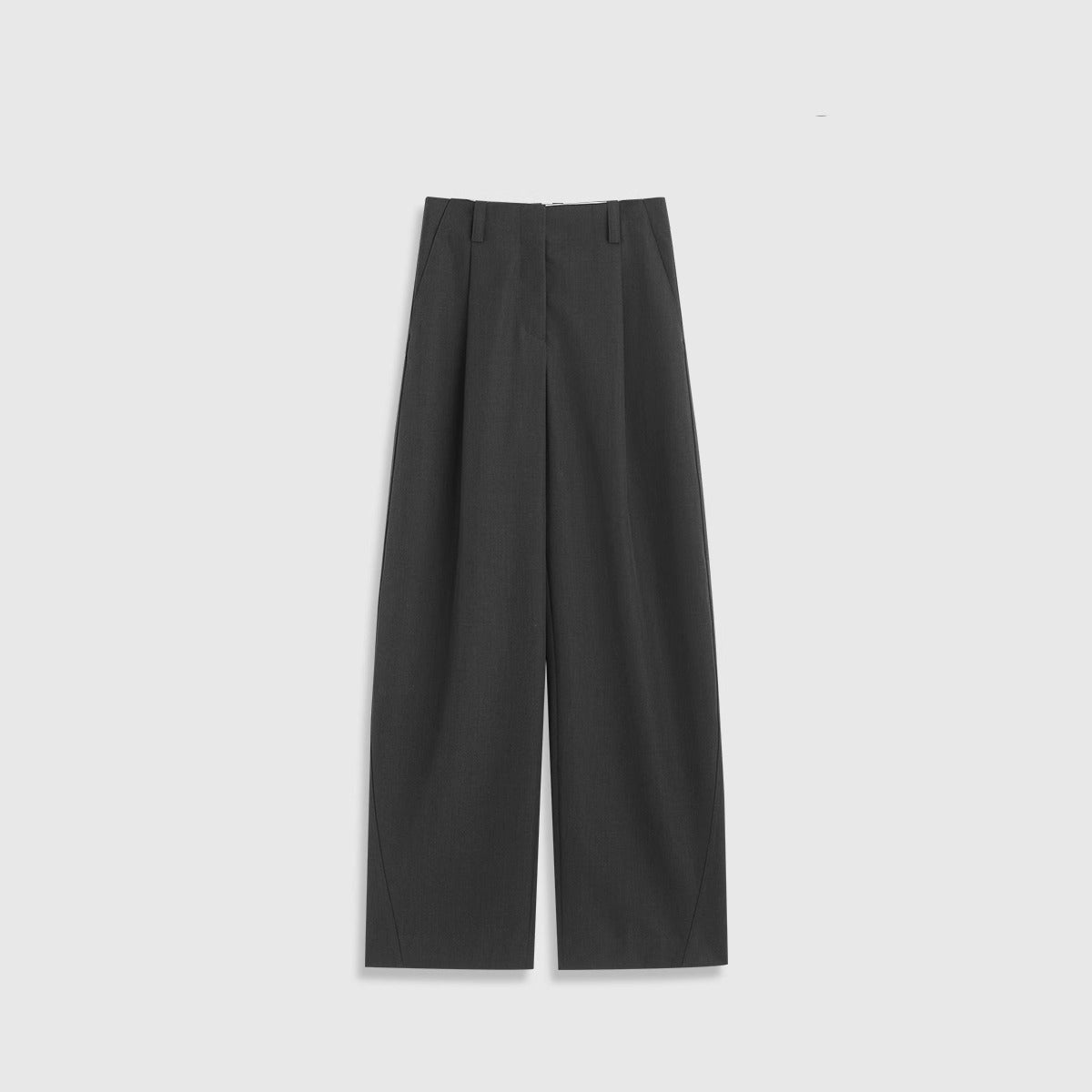 Womens Worsted Wool Wide Leg Pants