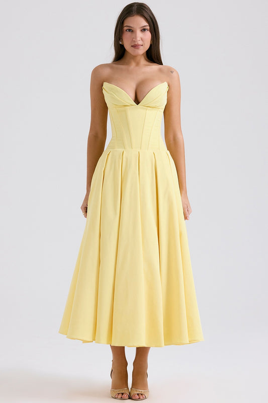 Womens Wrap V-Neck Sleeveless Dress