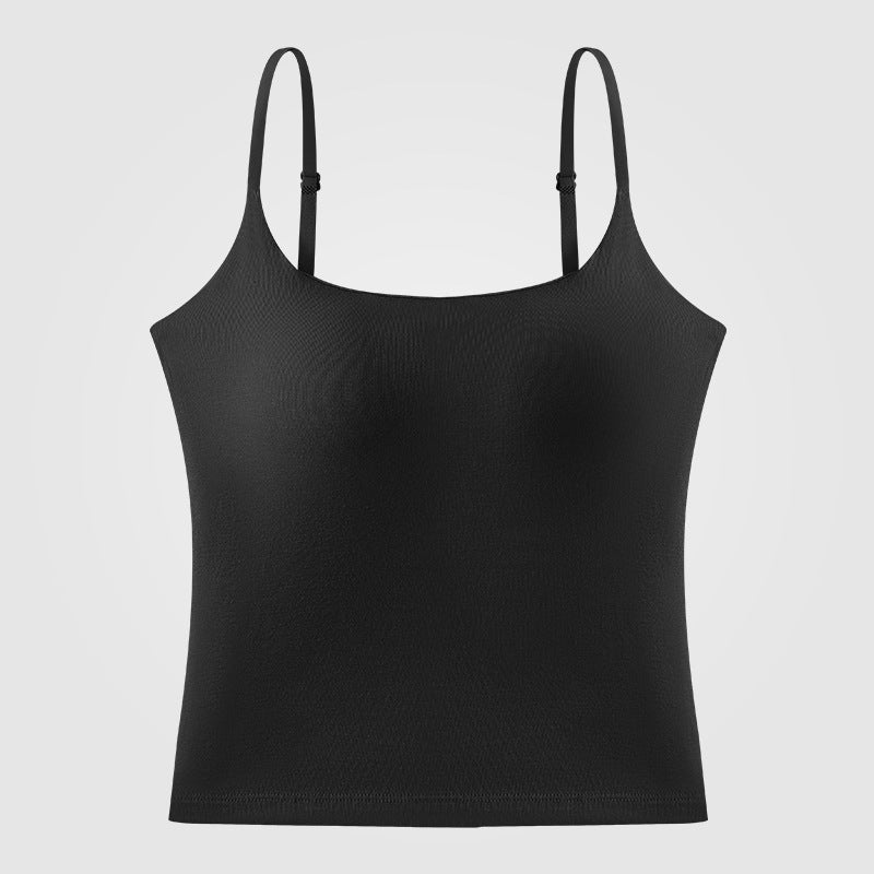 Womens Yoga Camisole with Chest Pad Sports Top