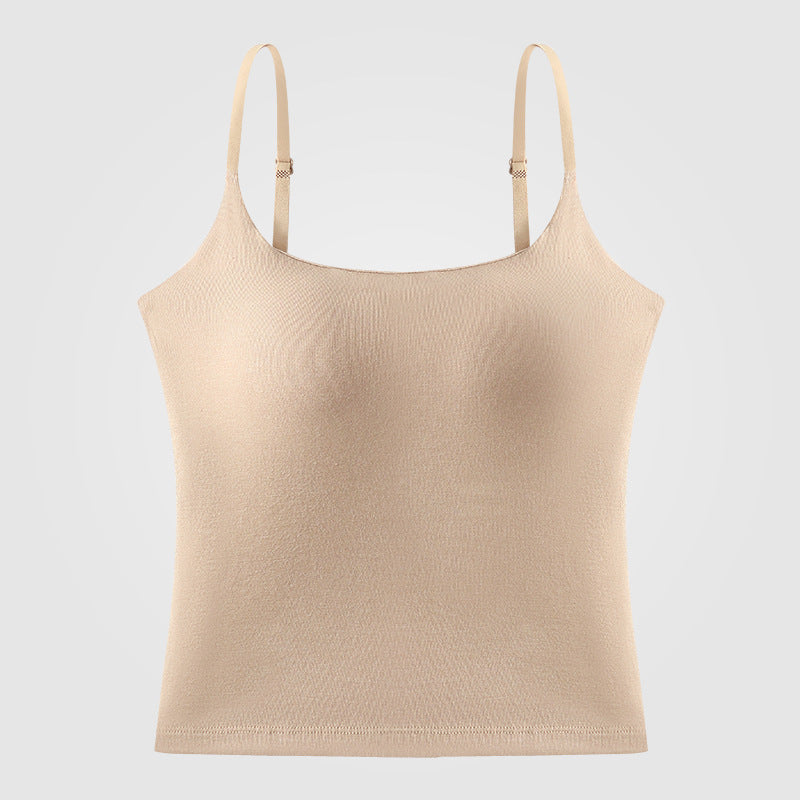 Womens Yoga Camisole with Chest Pad Sports Top