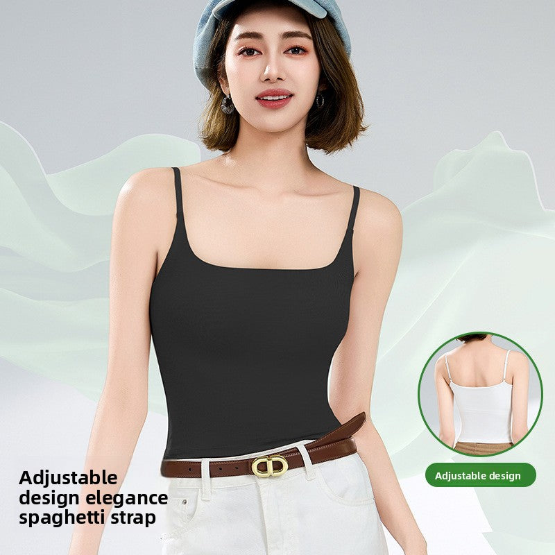 Womens Yoga Camisole with Chest Pad Sports Top