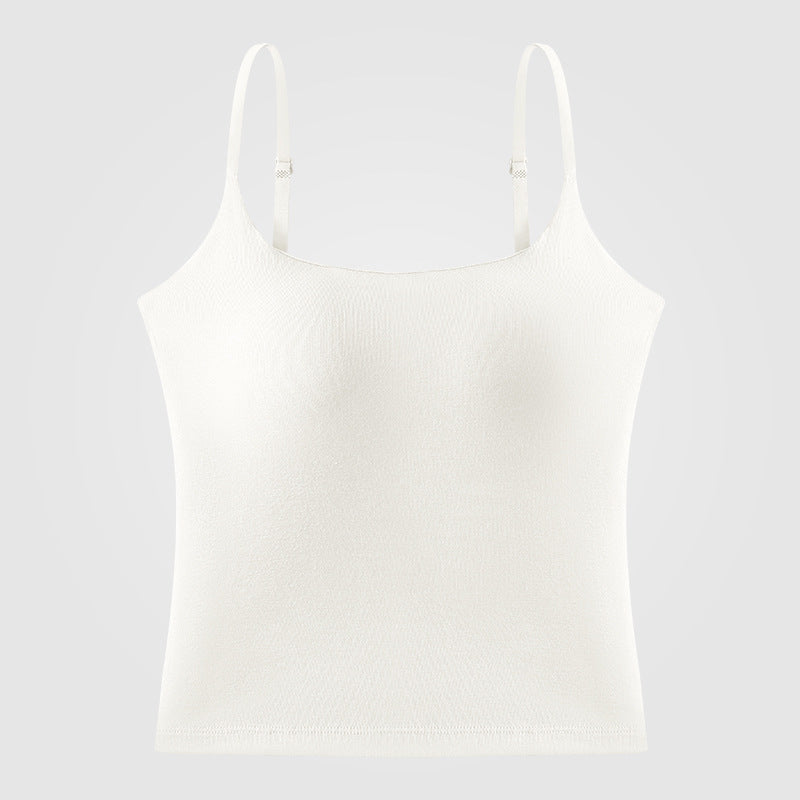 Womens Yoga Camisole with Chest Pad Sports Top