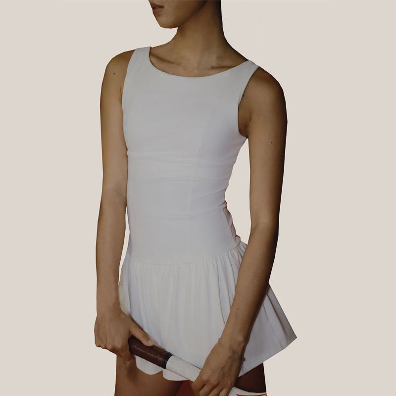 Womens Yoga One-Piece Skirt High Elasticity Quick Dry Sports Dress
