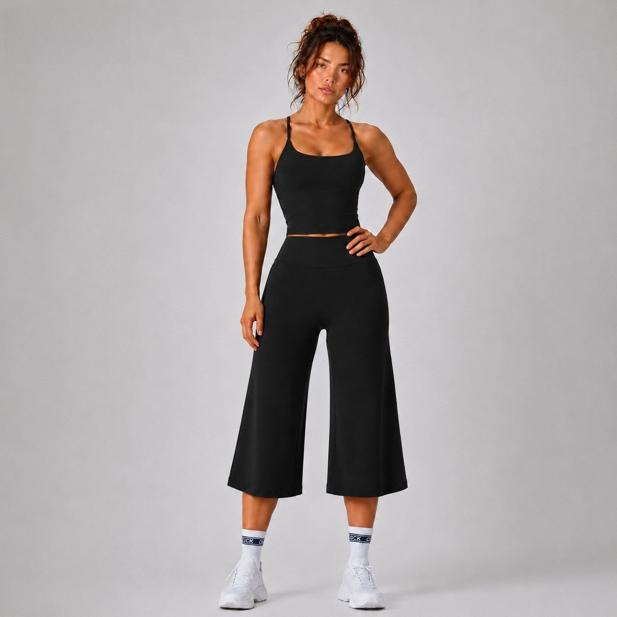 Womens Yoga Outfit Set High-Waisted Quick-Dry Sports Wear