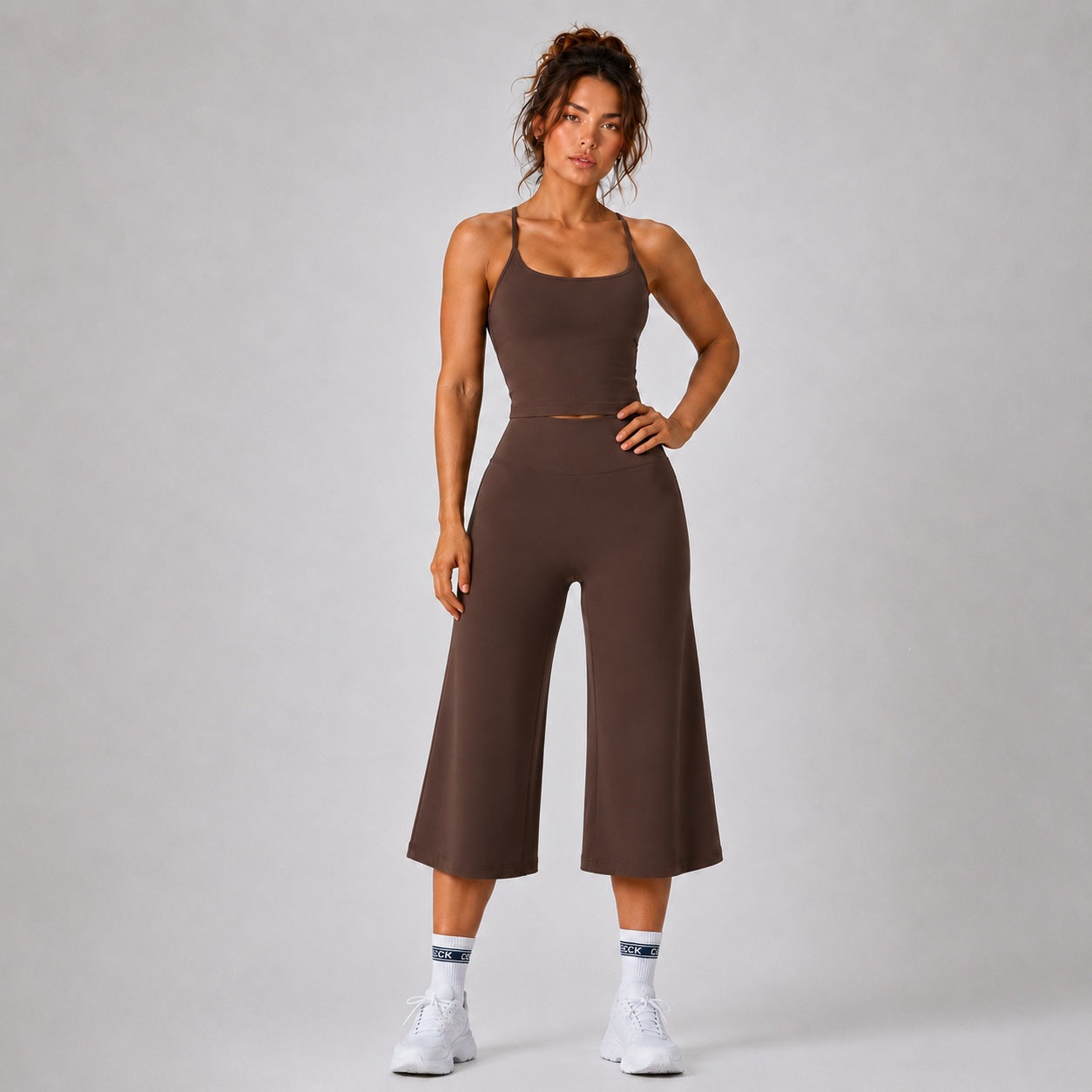 Womens Yoga Outfit Set High-Waisted Quick-Dry Sports Wear