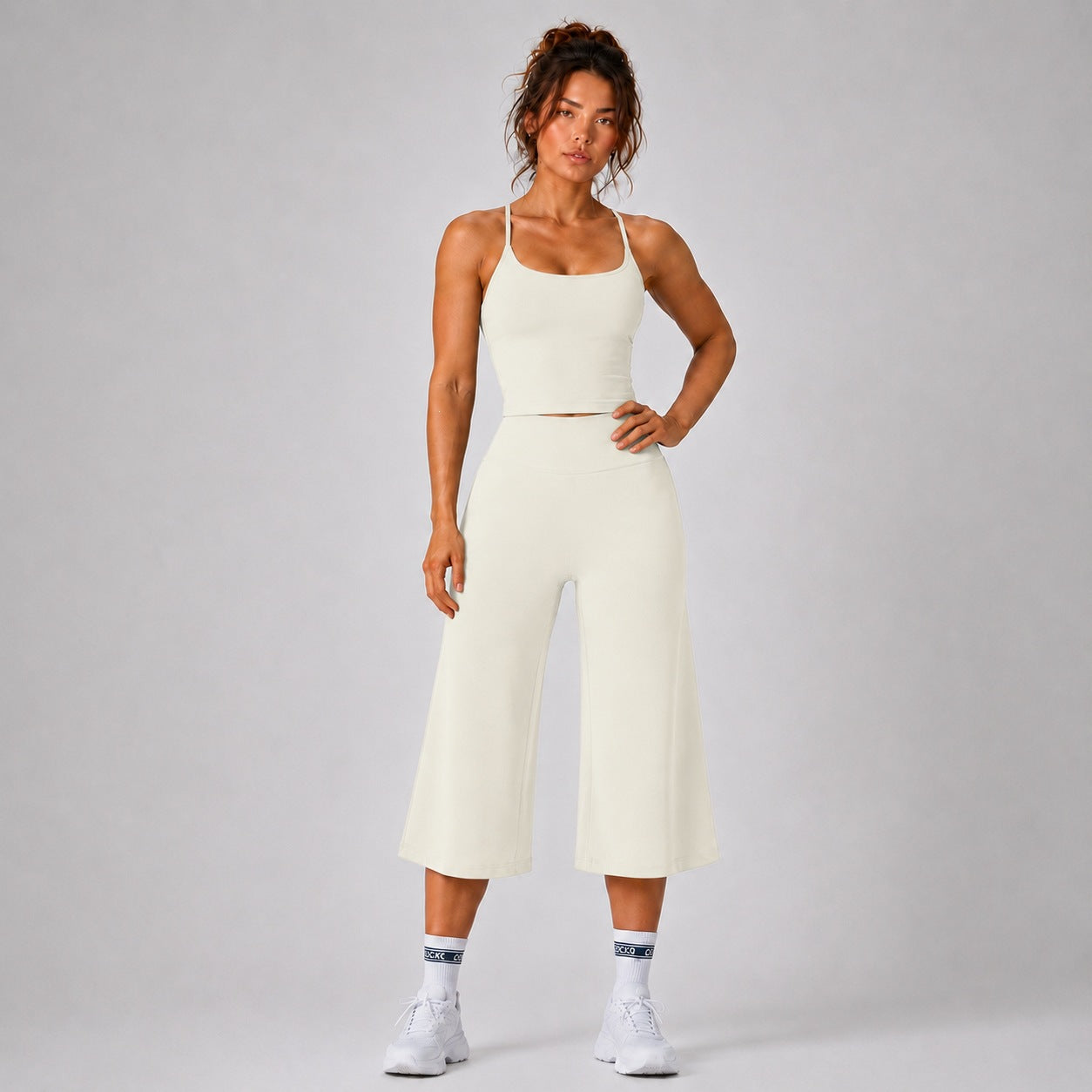 Womens Yoga Outfit Set High-Waisted Quick-Dry Sports Wear