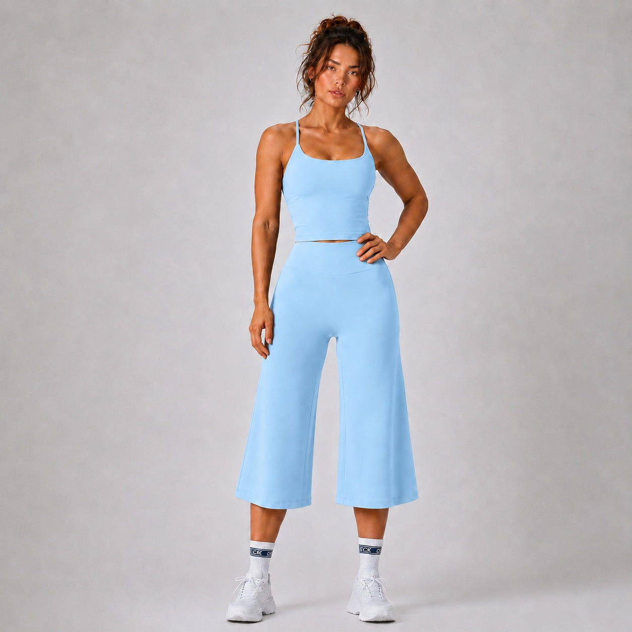 Womens Yoga Outfit Set High-Waisted Quick-Dry Sports Wear