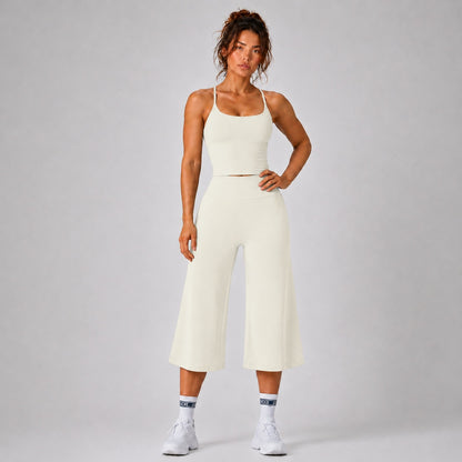 Womens Yoga Outfit Set High-Waisted Quick-Dry Sports Wear