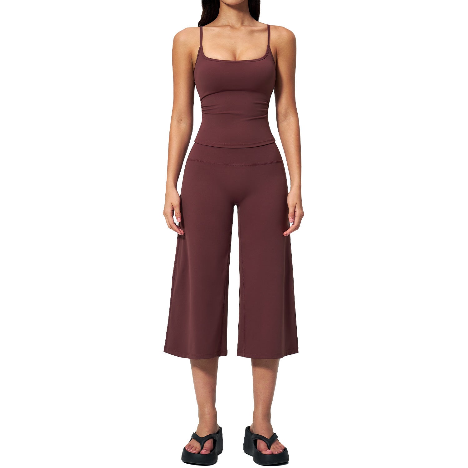 Womens Yoga Outfit Set High-Waisted Quick-Dry Sports Wear