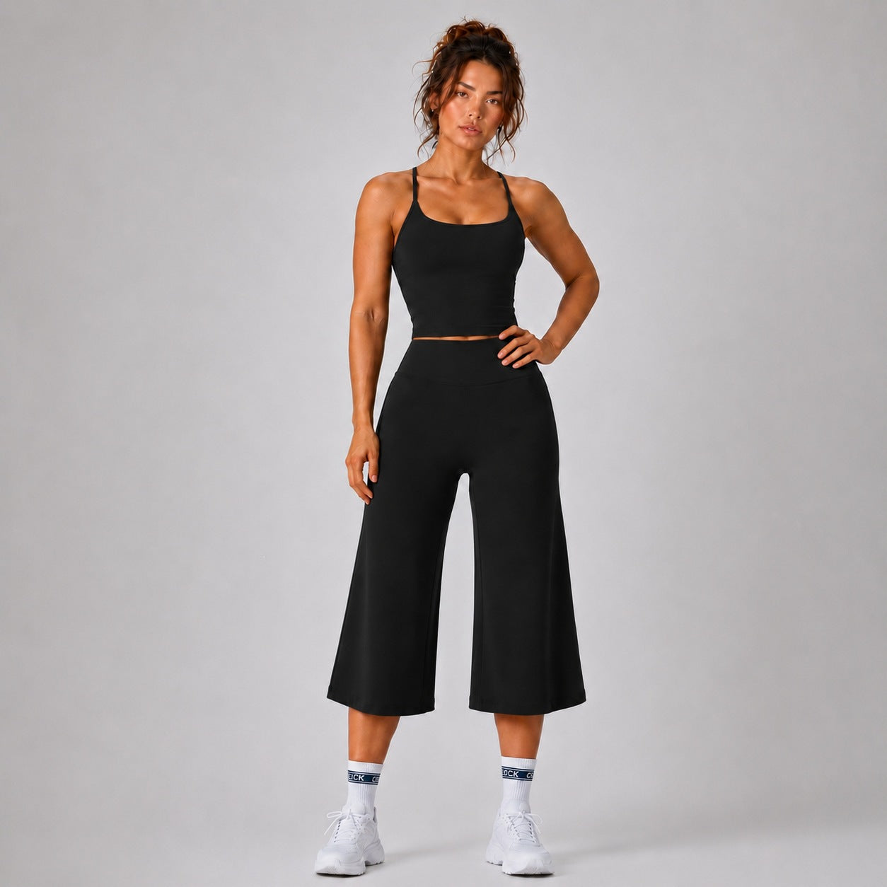 Womens Yoga Outfit Set High-Waisted Quick-Dry Sports Wear