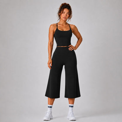 Womens Yoga Outfit Set High-Waisted Quick-Dry Sports Wear