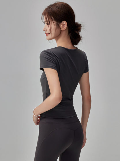 Womens Yoga Running Slim Fit T-Shirt