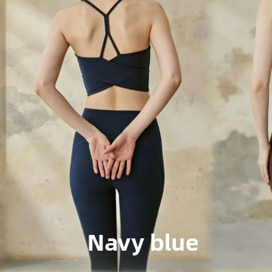 Womens Yoga Set with Fixed Chest Pad