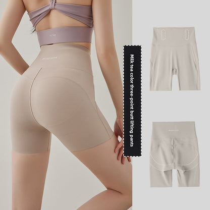 Womens Yoga Shorts Quick Dry High Elastic Fitness Capris