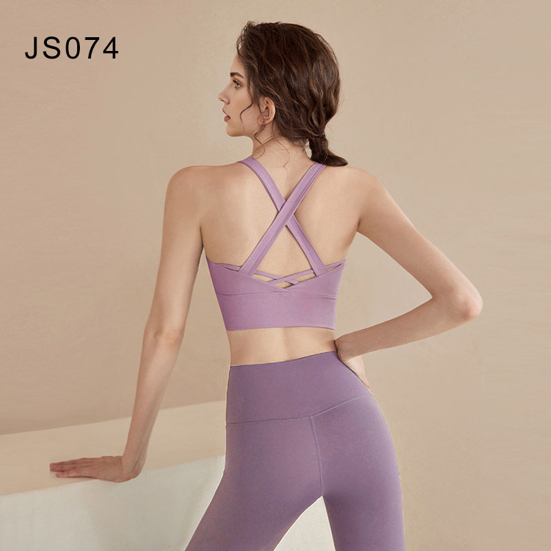 Womens Yoga Sports Set with Support Bra and Leggings