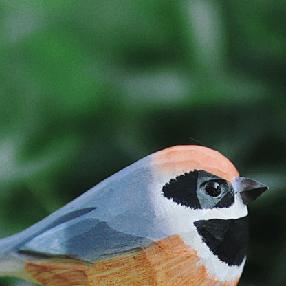 Wood-carved bird