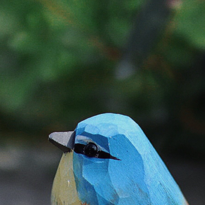 Wood-carved bird