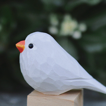 Wood-carved bird