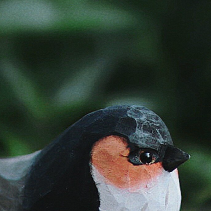 Wood-carved bird