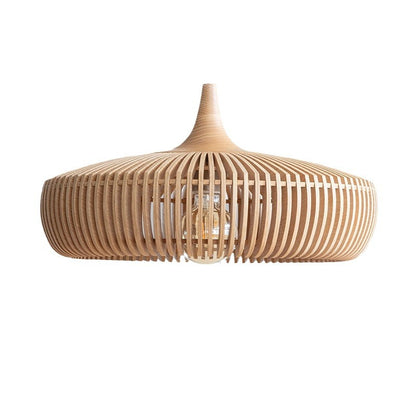 Wood chandelier lamp